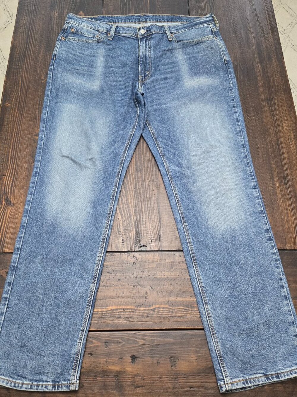 Levis 541 Athletic Taper Mens 38x34 (Fit 40x33) Denim Jeans Stone Wash Fade
